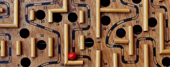 labyrinthe en bois